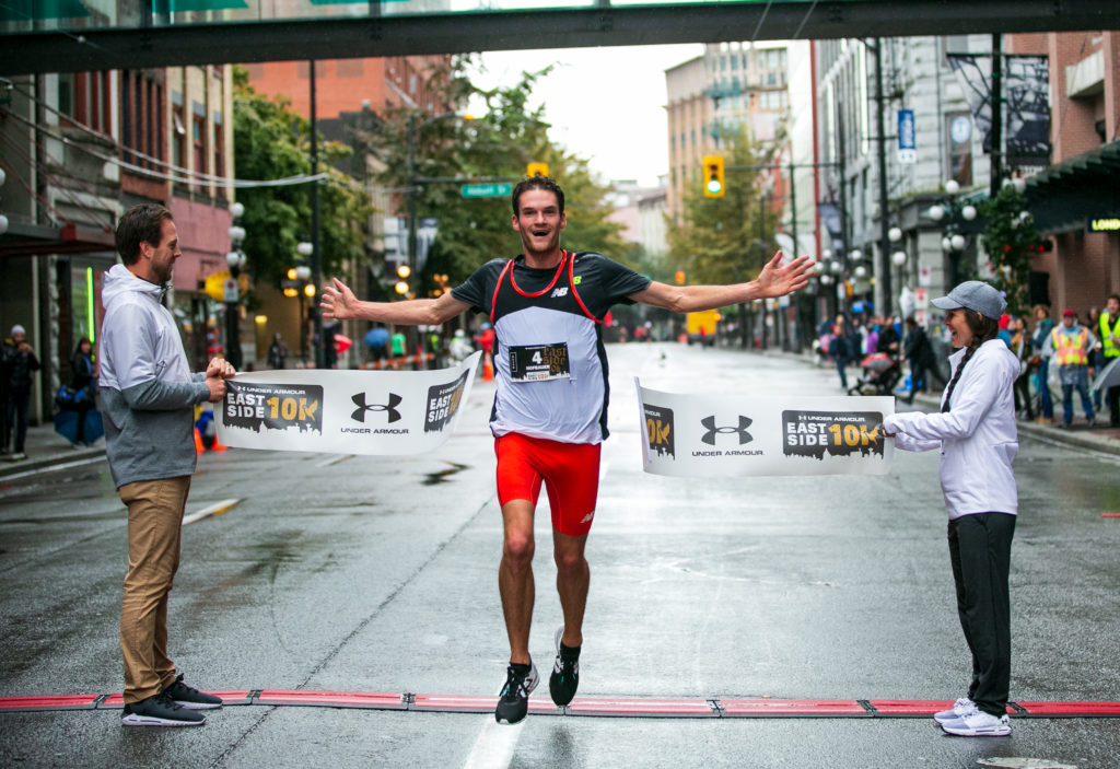 wins in the Under Armour Eastside 10K 